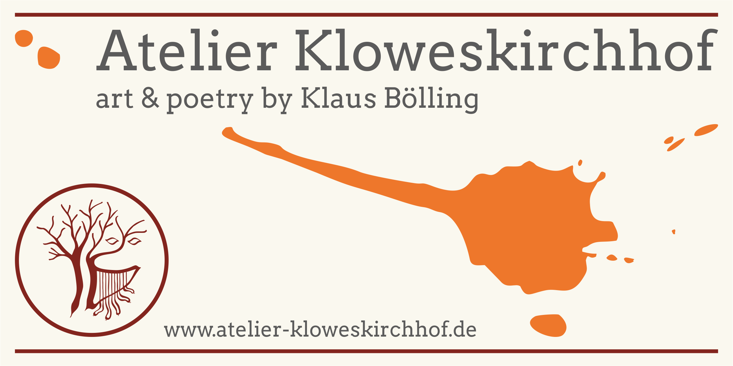 Atelier Kloweskirchhof, Logo art and poetry Atelier Kloweskirchhof, Logo art and poetry