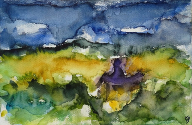 Orkney, Quoyloo, Orkney Brewery, Watercolour 50 x 32,5 cm, © 2019 by Klaus Bölling